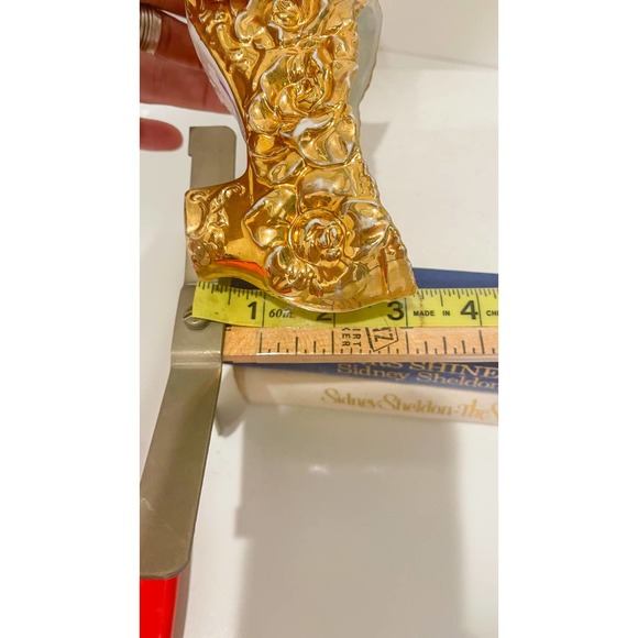 Vintage Porcelain Shoe White & Gold - Picture 6 of 8